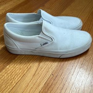 Women’s white vans - great condition!